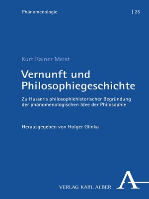 cover image of Vernunft und Philosophiegeschichte